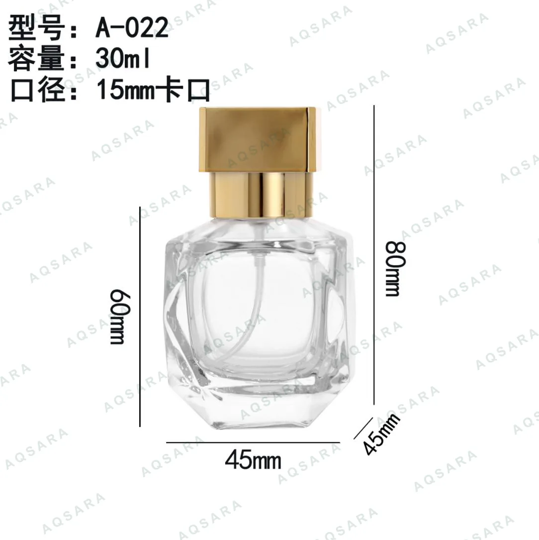Botol Parfum kaca 30 ml leher 15 mm — A-022