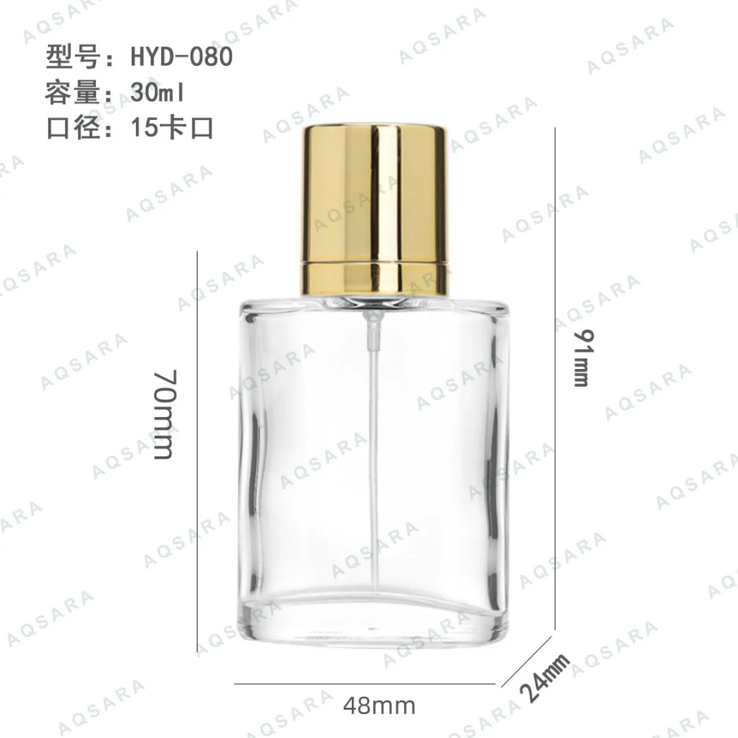 Botol Parfum kaca 30 ml leher 15 mm — HYD-080