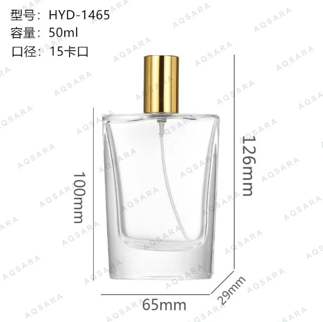 Botol Parfum kaca 50 ml leher 15 mm — HYD-1465