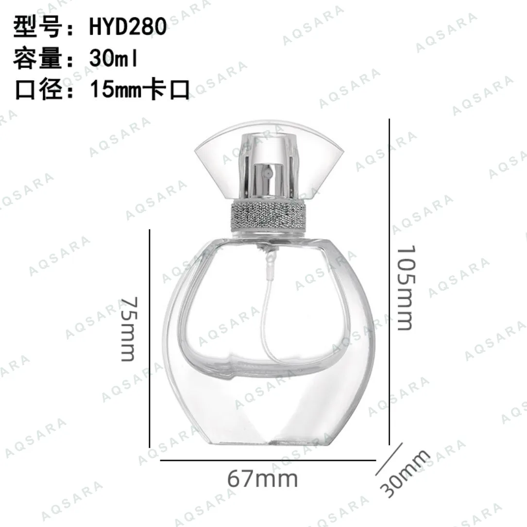 Botol Parfum kaca 30 ml leher 15 mm — HYD-280