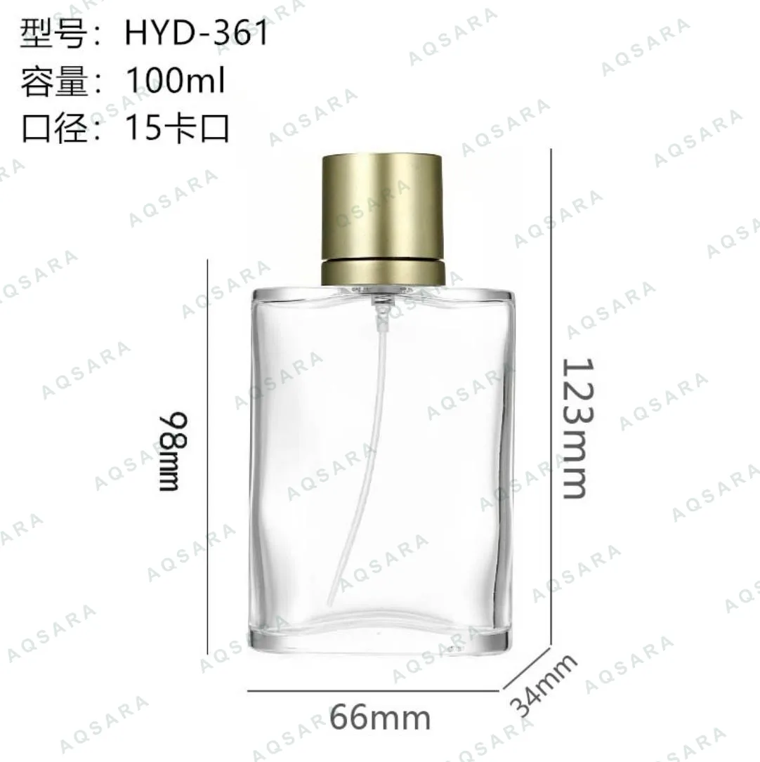 Botol Parfum kaca 100 ml leher 15 mm — HYD-361