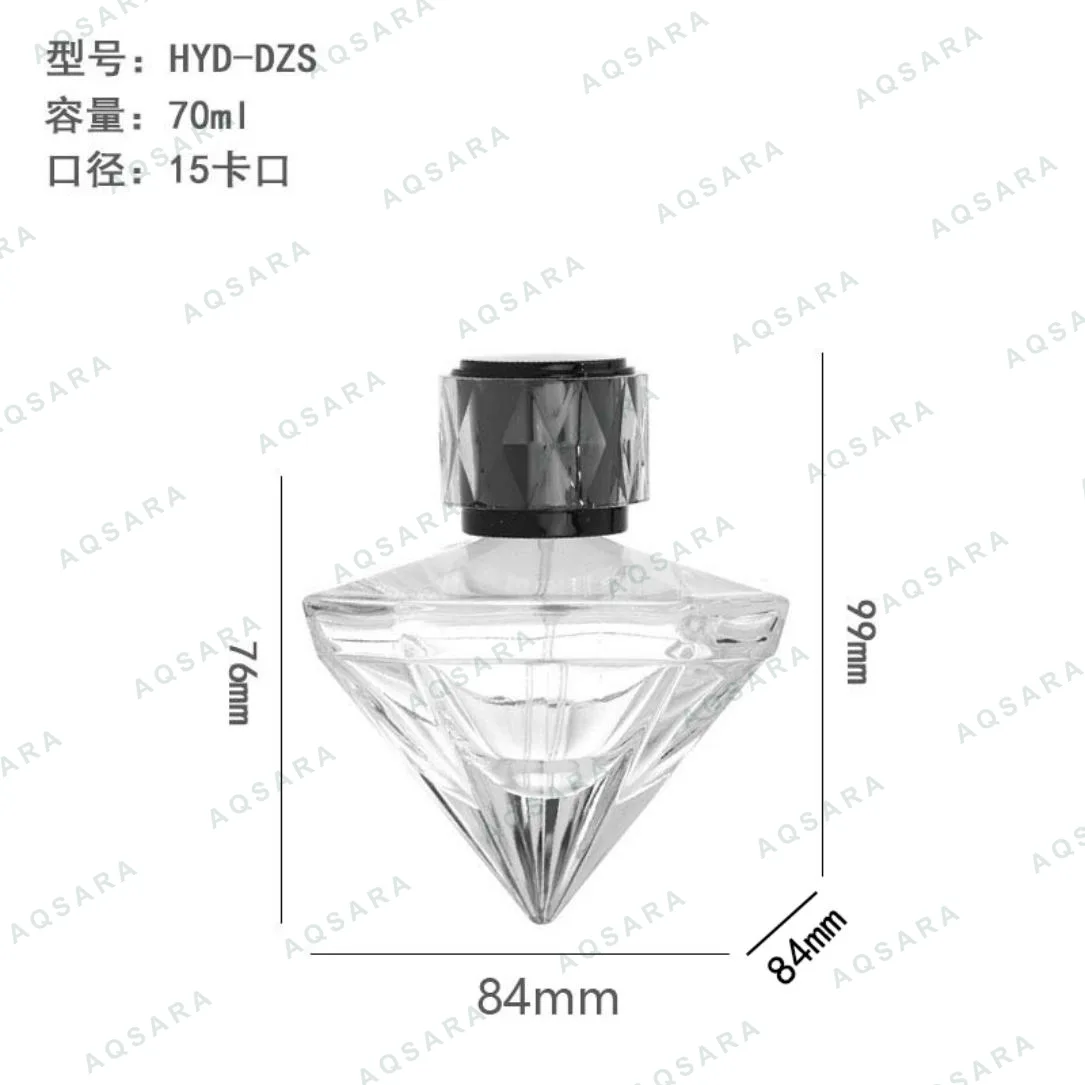 Botol Parfum kaca 70 ml leher 15 mm — HYD-DZS