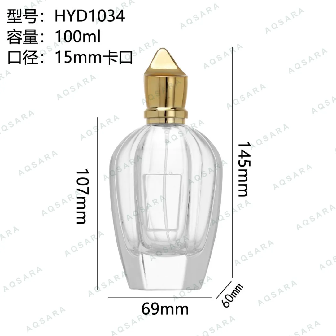 Botol Parfum kaca 100 ml leher 15 mm — HYD1034