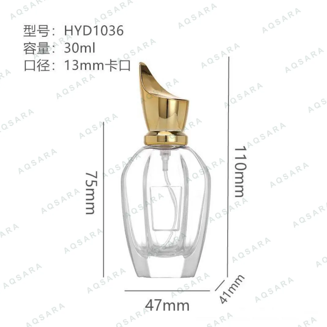 Botol Parfum kaca 30 ml leher 13 mm — HYD1036
