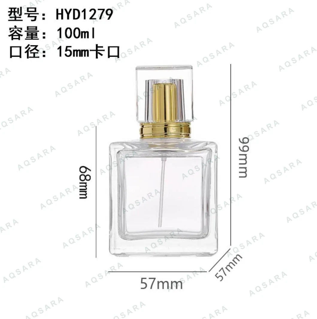 Botol Parfum kaca 100 ml leher 15 mm — HYD1279