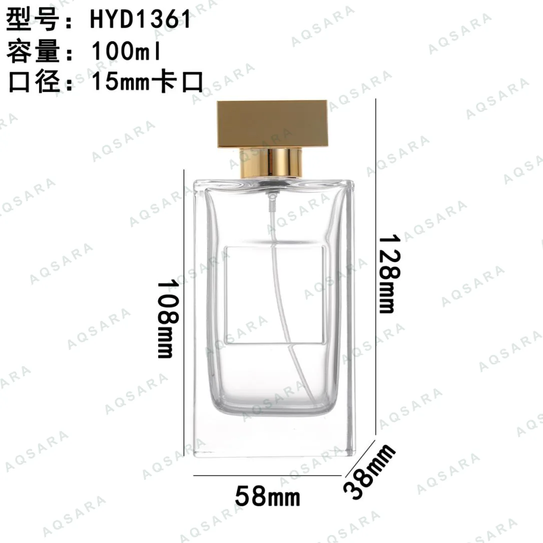 Botol Parfum kaca 100 ml leher 15 mm — HYD1361
