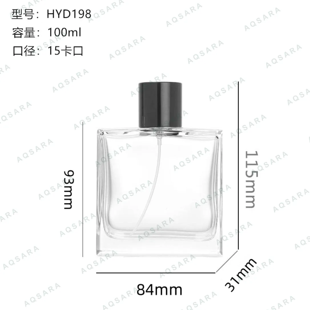 Botol Parfum kaca 100 ml leher 15 mm — HYD198