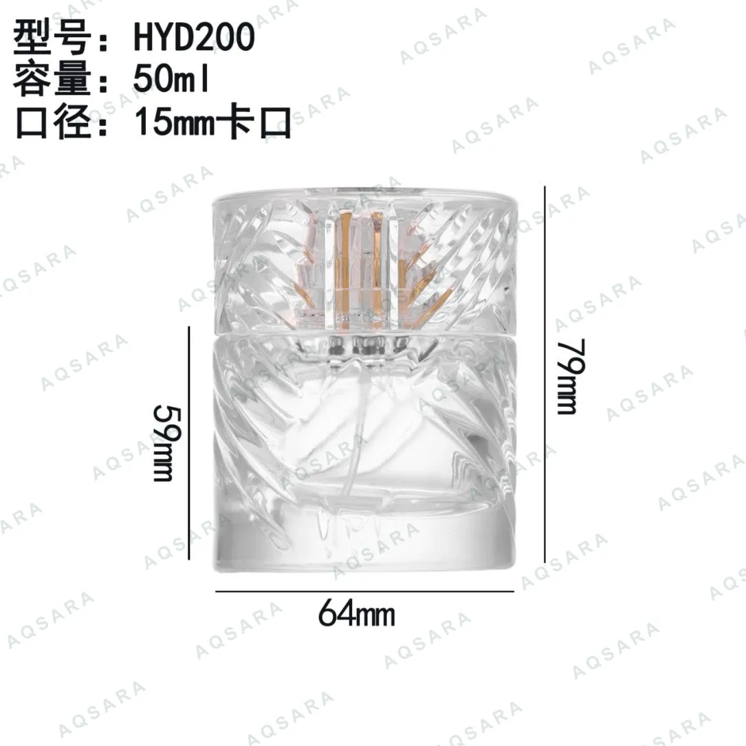 Botol Parfum kaca 50 ml leher 15 mm — HYD200