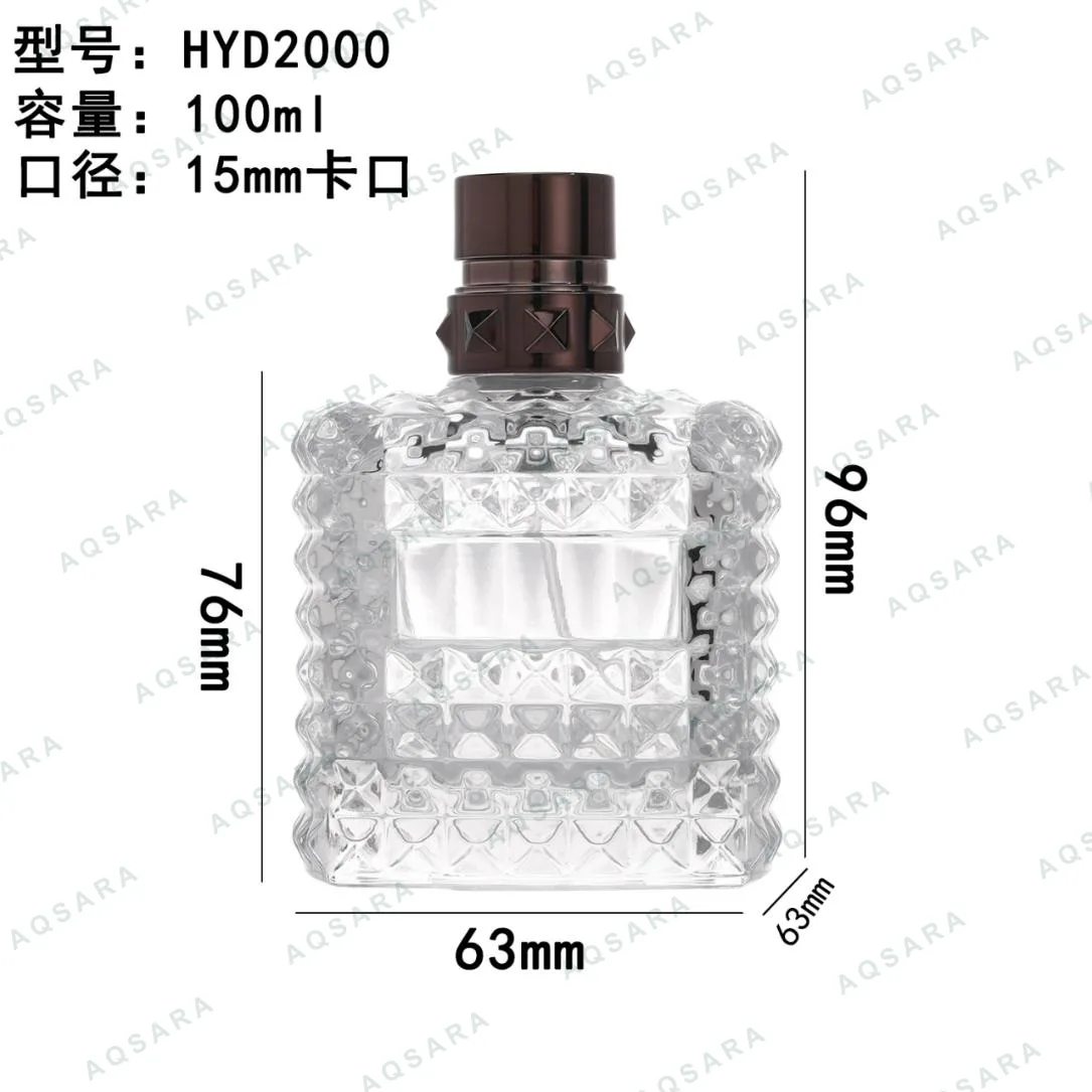 Botol Parfum kaca 100 ml leher 15 mm — HYD2000
