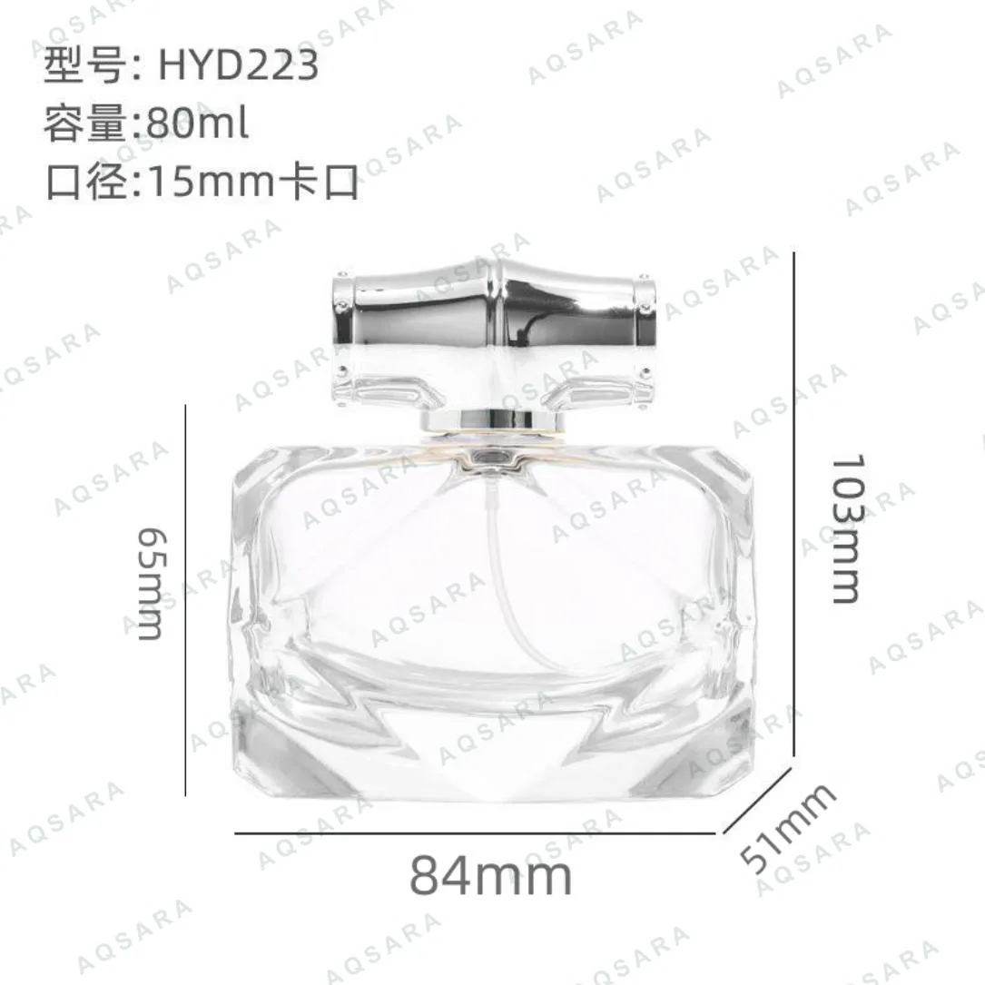 Botol Parfum kaca 80 ml leher 15 mm — HYD223