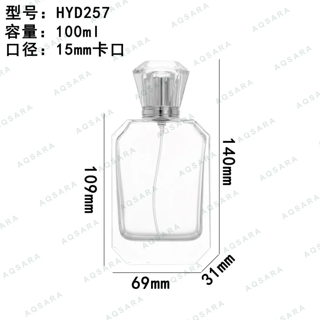 Botol Parfum kaca 100 ml leher 15 mm — HYD257