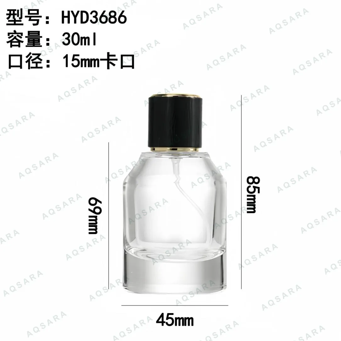 Botol Parfum kaca 30 ml leher 15 mm — HYD3686