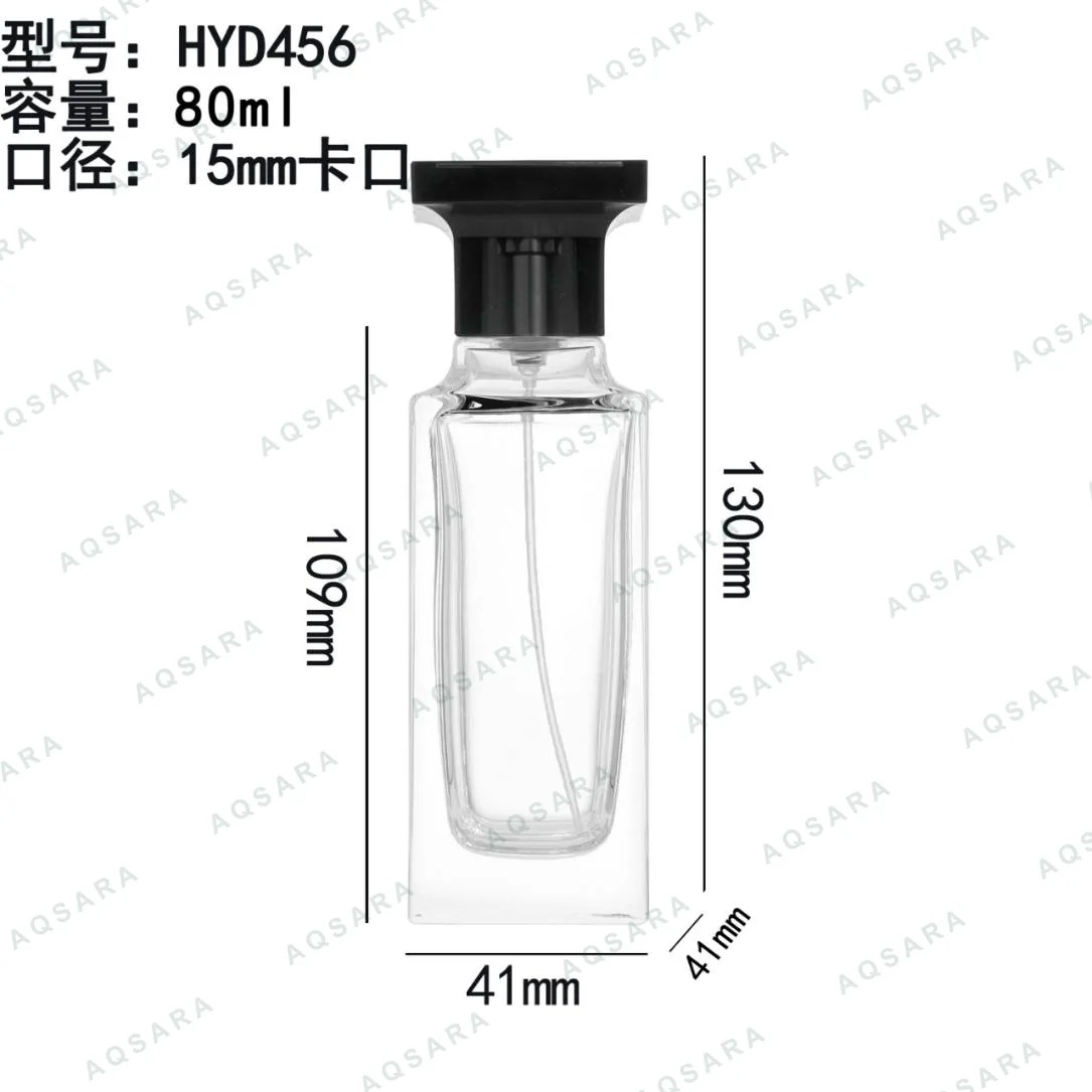 Botol Parfum kaca 80 ml leher 15 mm — HYD456