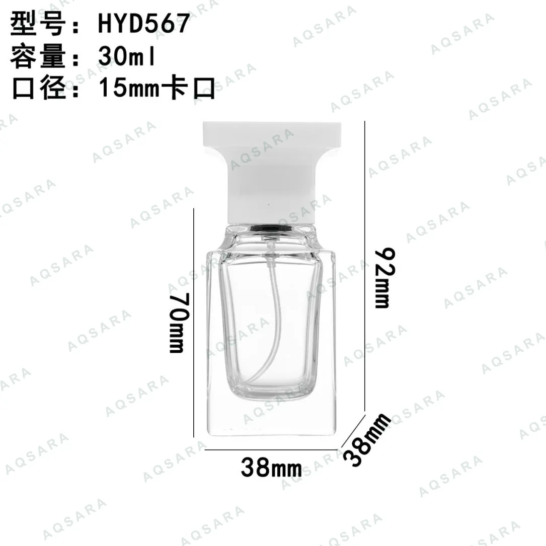 Botol Parfum kaca 30 ml leher 15 mm — HYD567