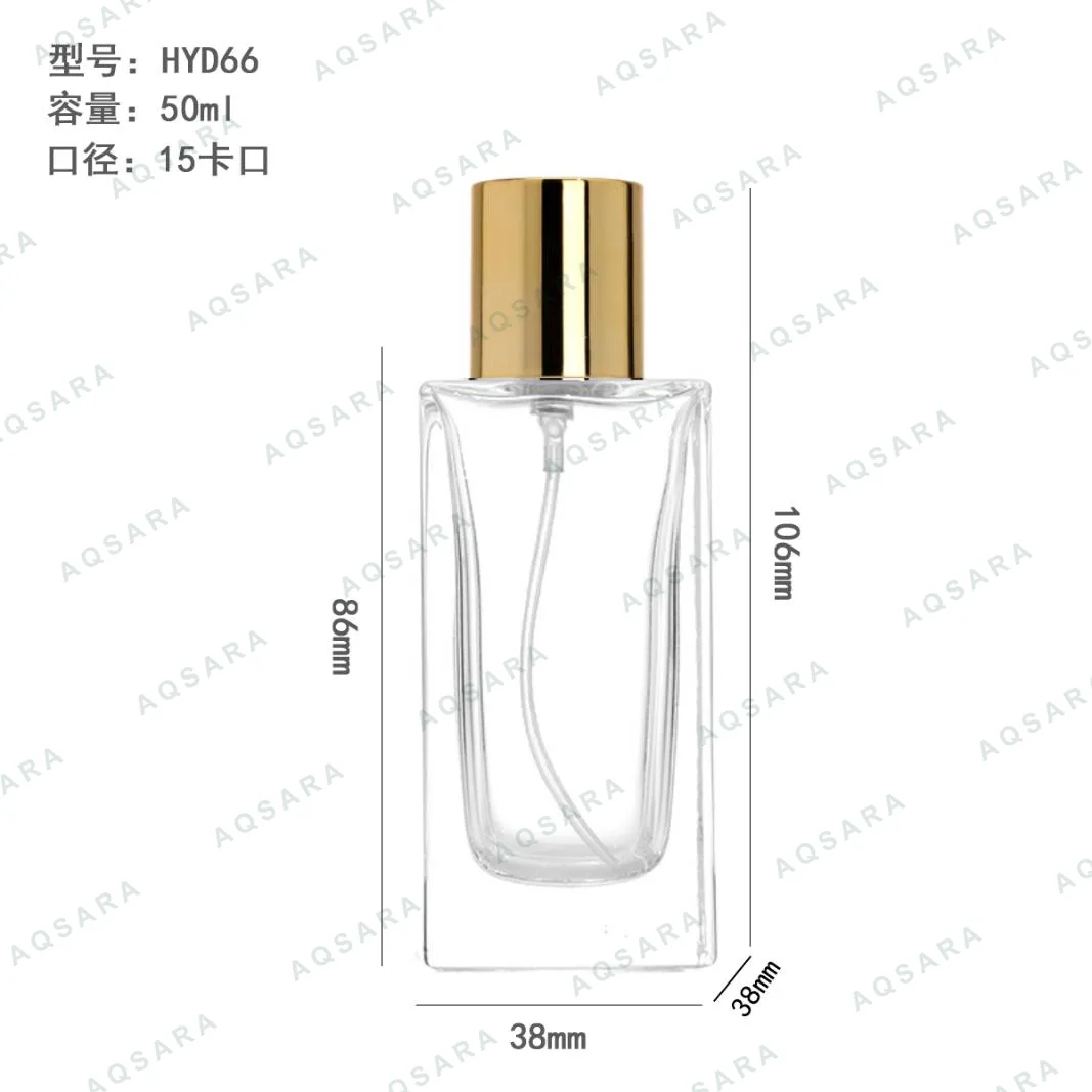 Botol Parfum kaca 50 ml leher 15 mm — HYD66