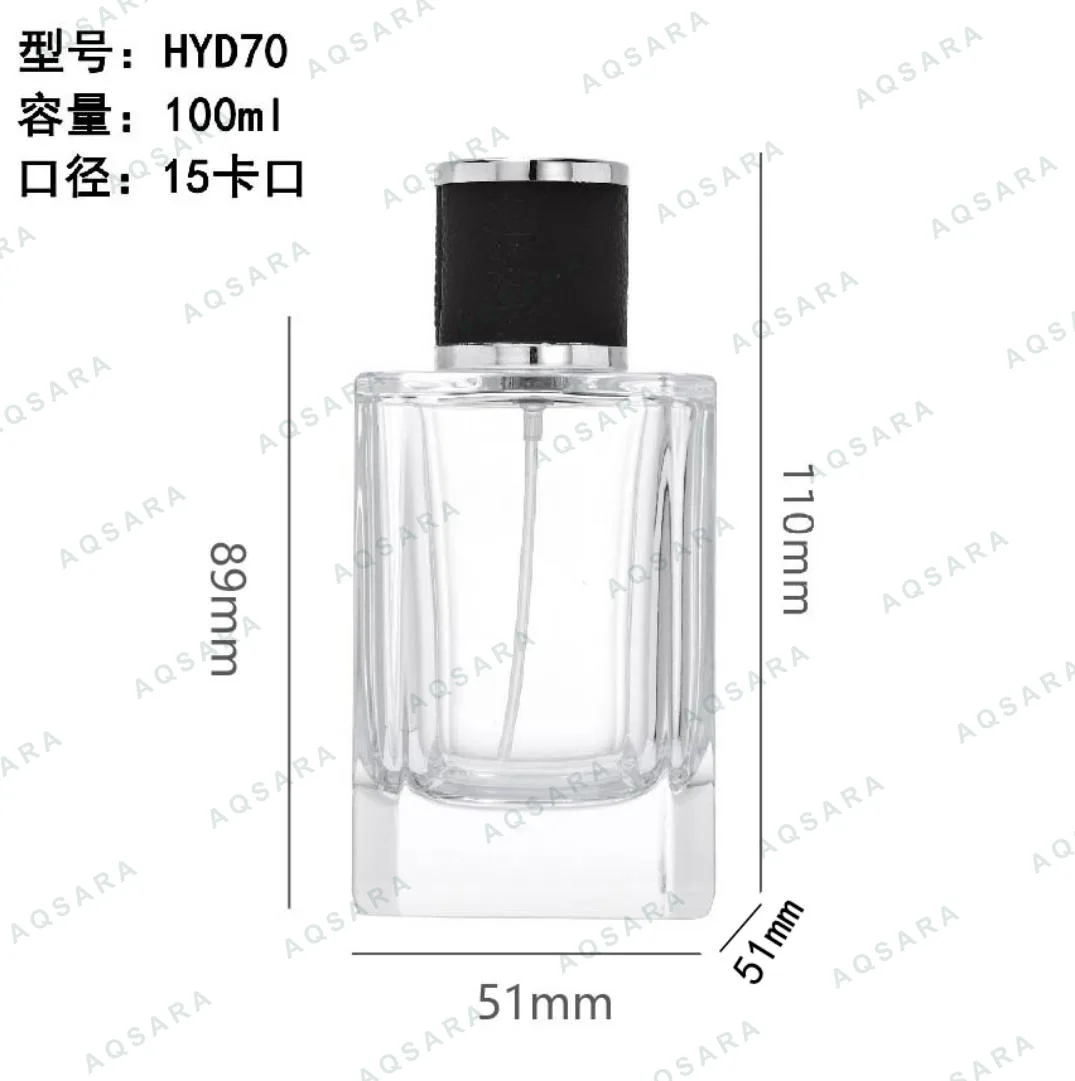 Botol Parfum kaca 100 ml leher 15 mm — HYD70