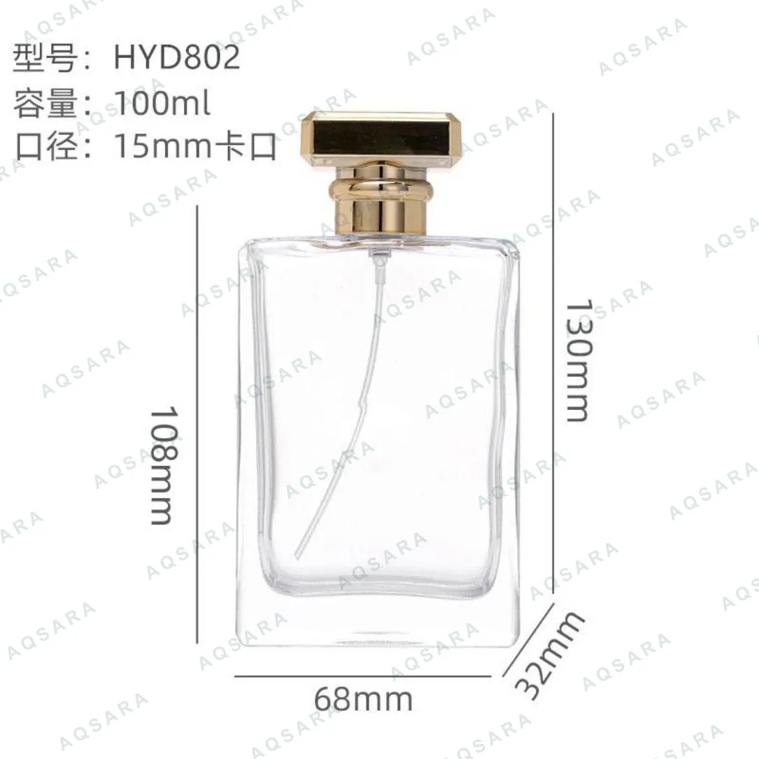 Botol Parfum kaca 100 ml leher 15 mm — HYD802