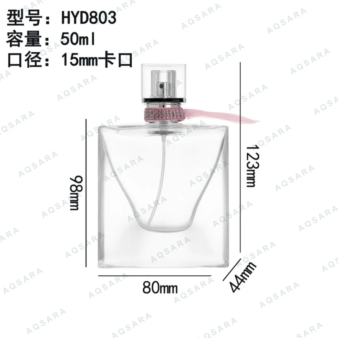 Botol Parfum kaca 50 ml leher 15 mm — HYD803