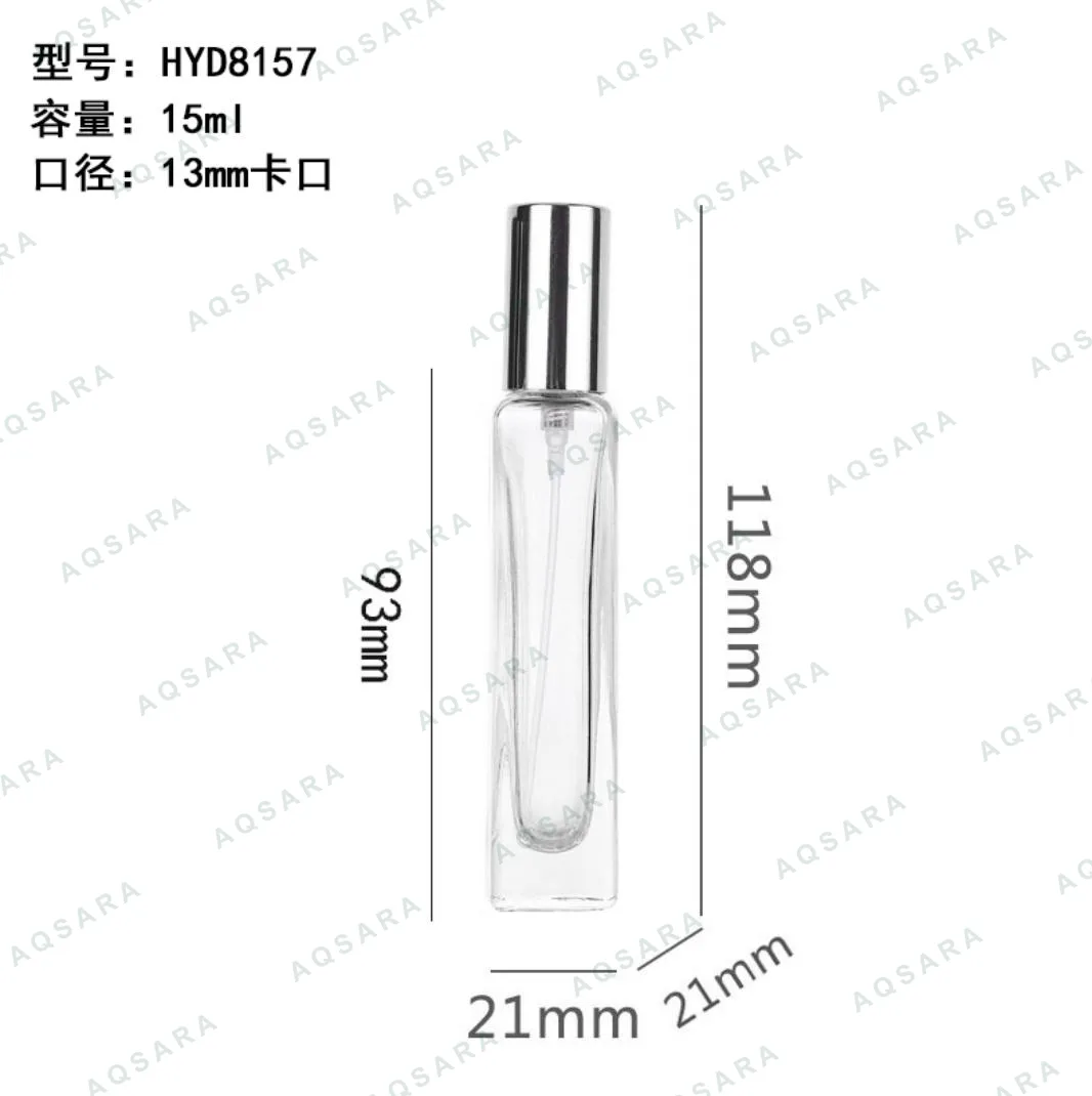 Botol Parfum kaca 15 ml leher 13 mm — HYD8157