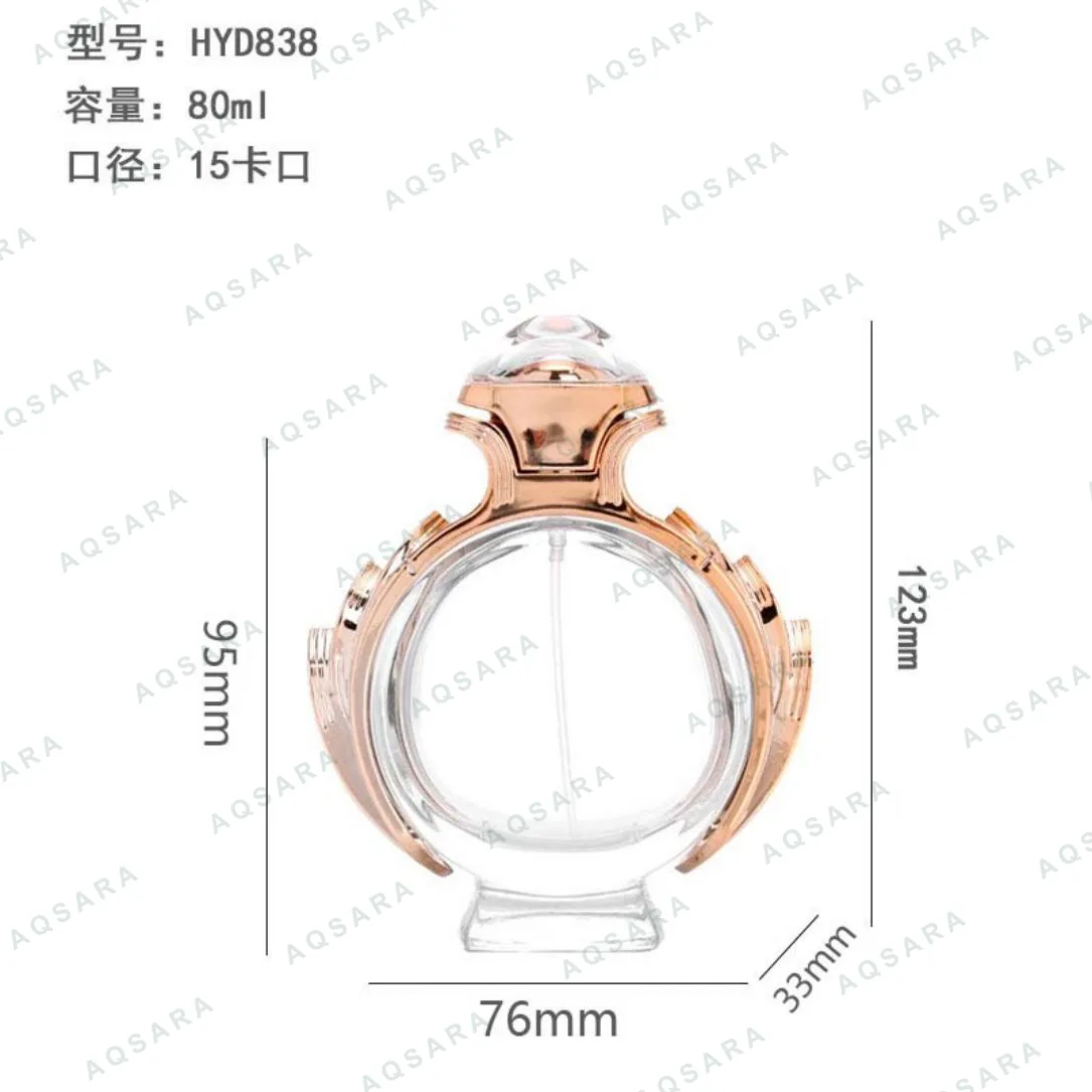 Botol Parfum kaca 80 ml leher 15 mm — HYD838