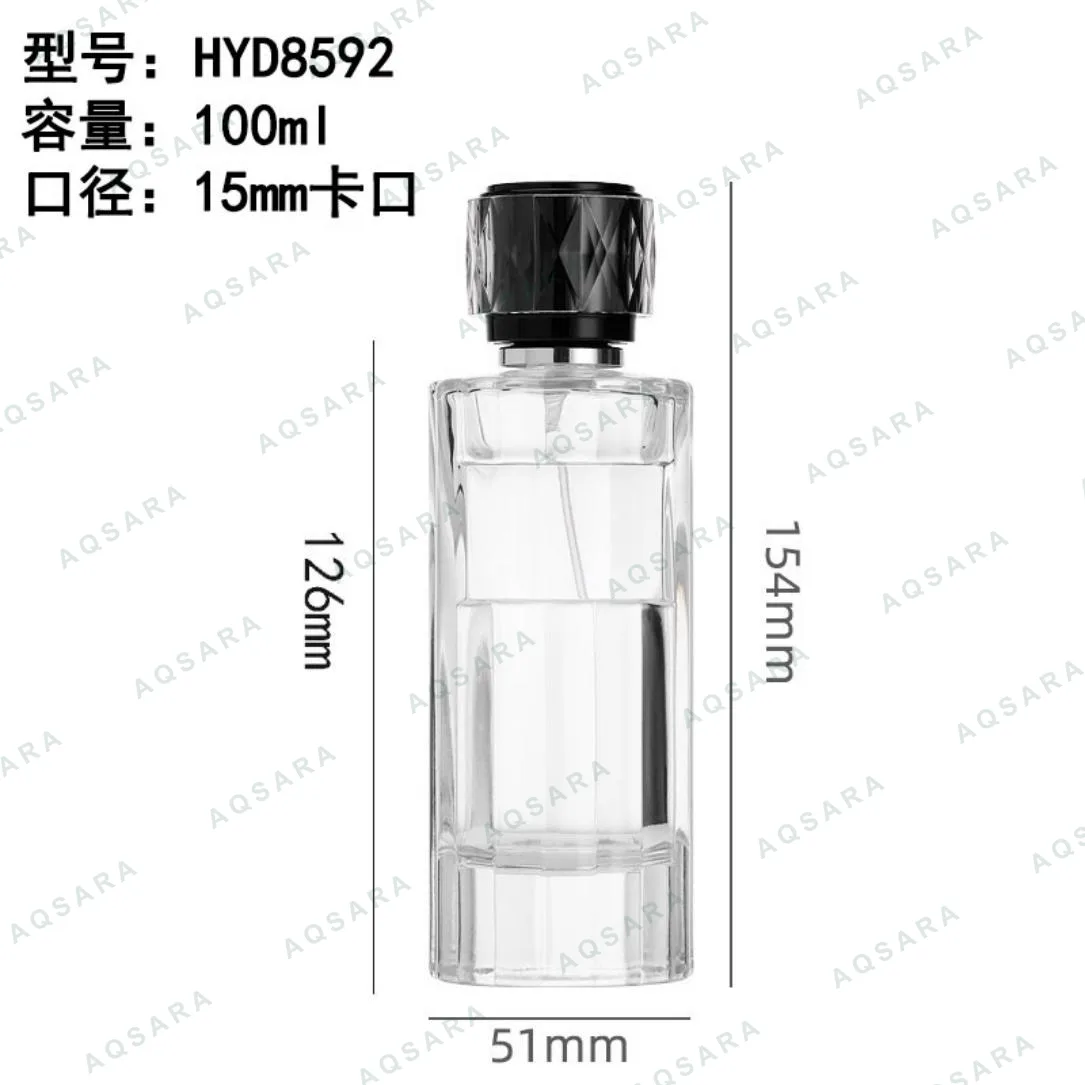 Botol Parfum kaca 100 ml leher 15 mm — HYD8592