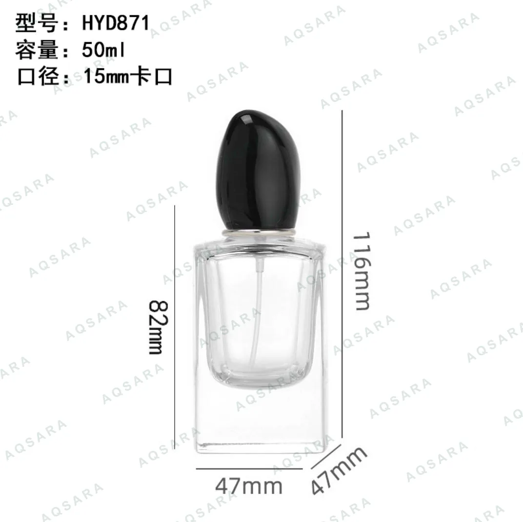 Botol Parfum kaca 50 ml leher 15 mm — HYD871