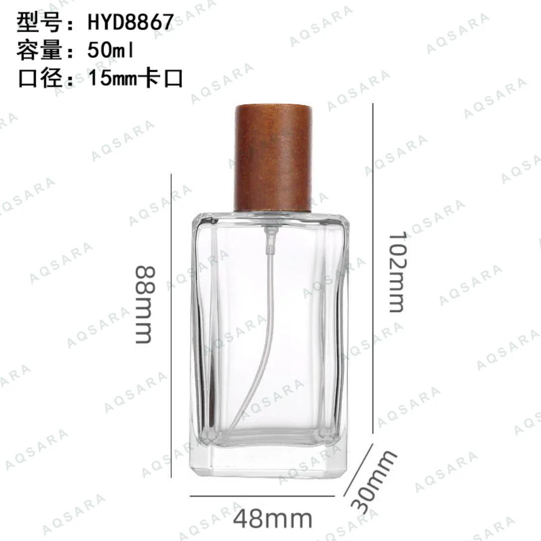 Botol Parfum kaca 50 ml leher 15 mm — HYD8867