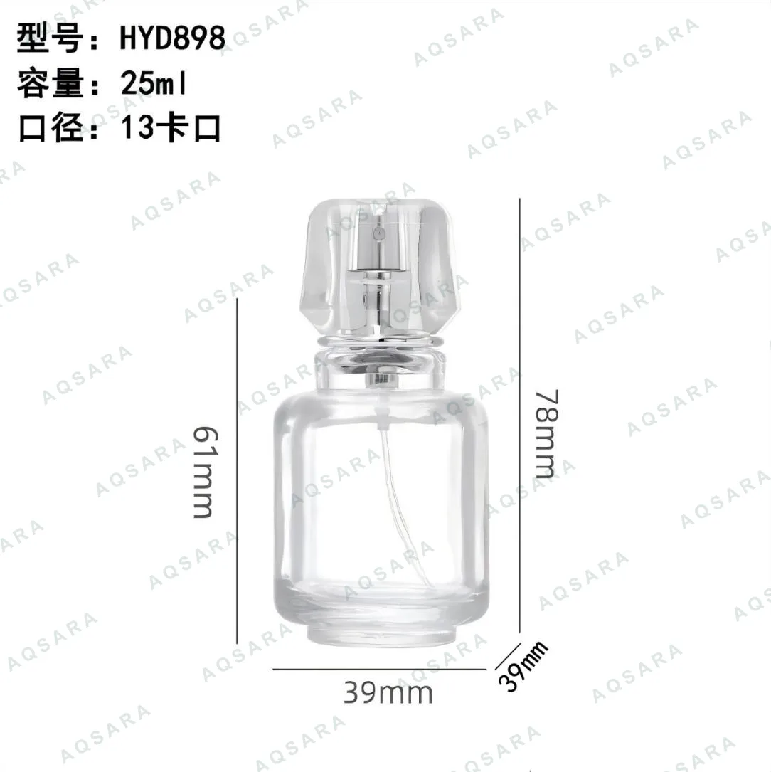 Botol Parfum kaca 25 ml leher 13 mm — HYD898