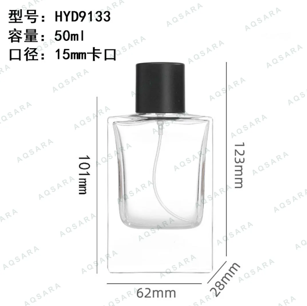 Botol Parfum kaca 50 ml leher 15 mm — HYD9133