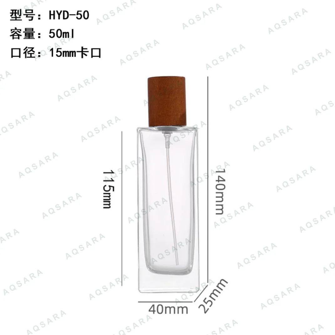 Botol Parfum kaca 50 ml leher 15 mm — HYDZI-50