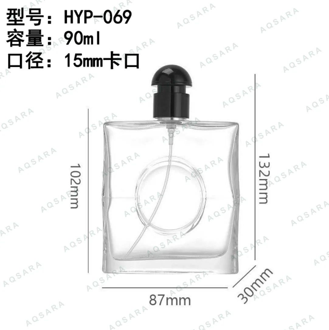 Botol Parfum kaca 90 ml leher 15 mm — HYP-069