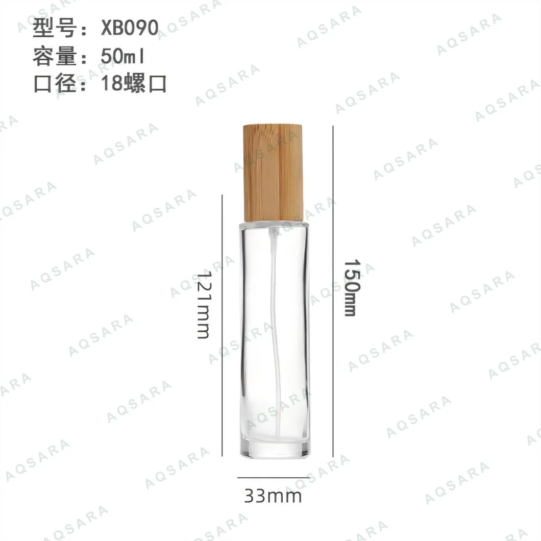 Botol Parfum kaca 50 ml leher 18 mm — XB090