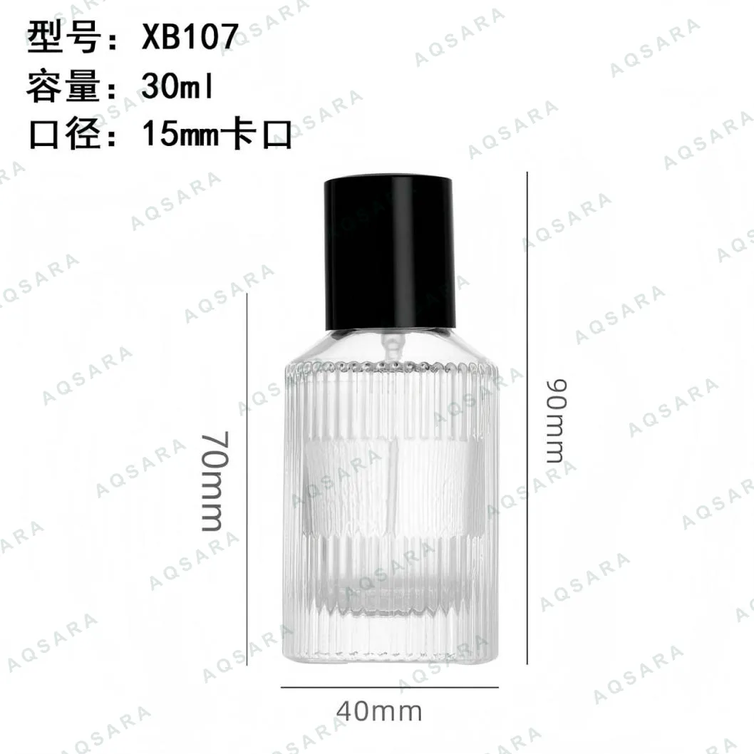 Botol Parfum kaca 30 ml leher 15 mm — XB107