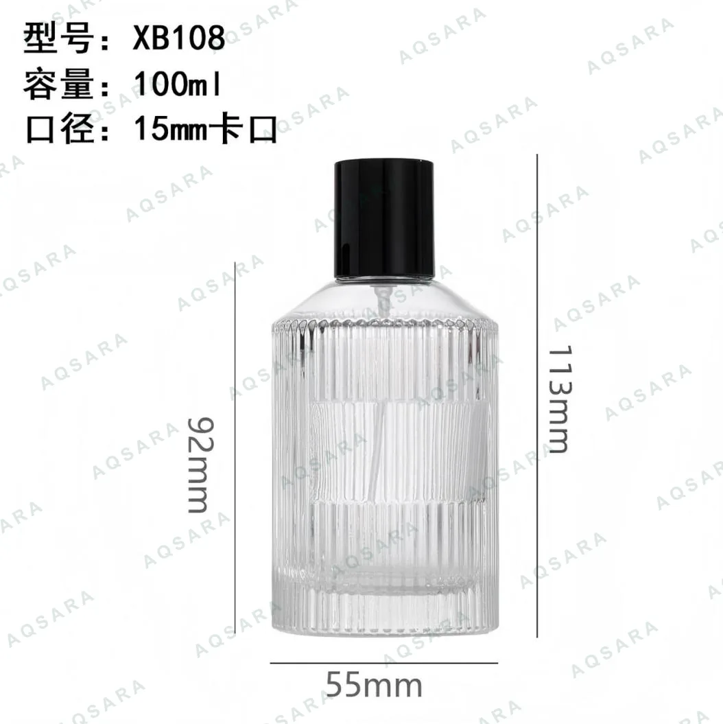 Botol Parfum kaca 100 ml leher 15 mm — XB108