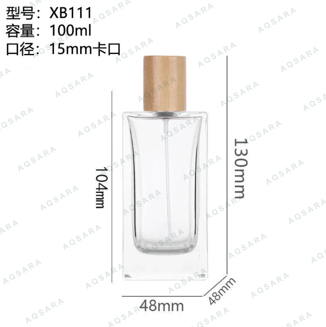 Botol Parfum kaca 100 ml leher 15 mm — XB111