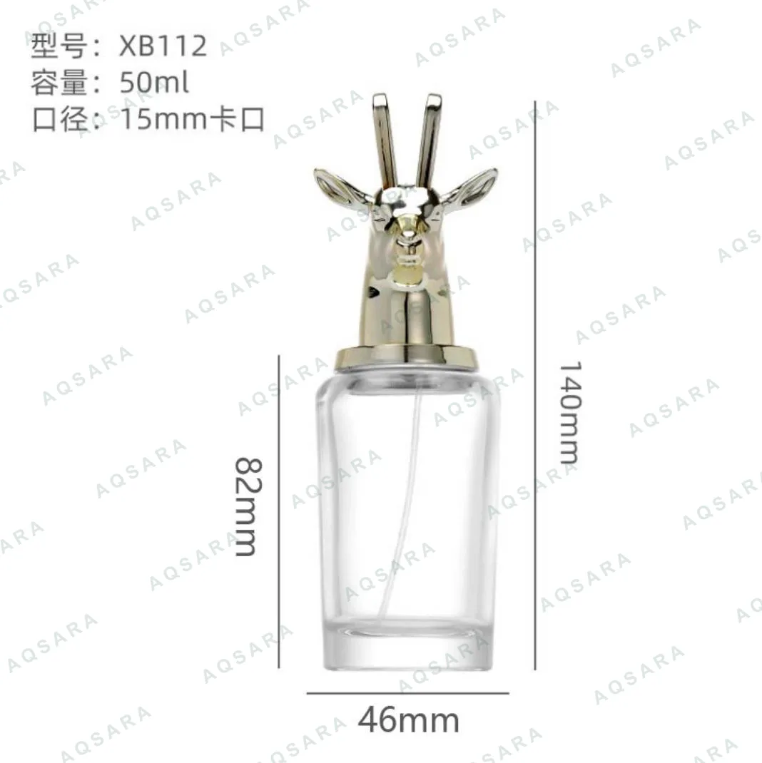 Botol Parfum kaca 50 ml leher 15 mm — XB112 goat (2)