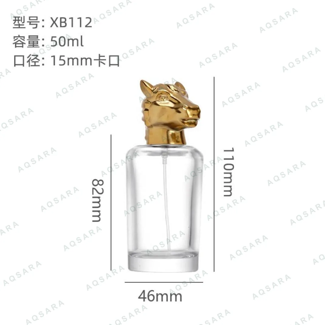 Botol Parfum kaca leher 15 mm — XB112 horse