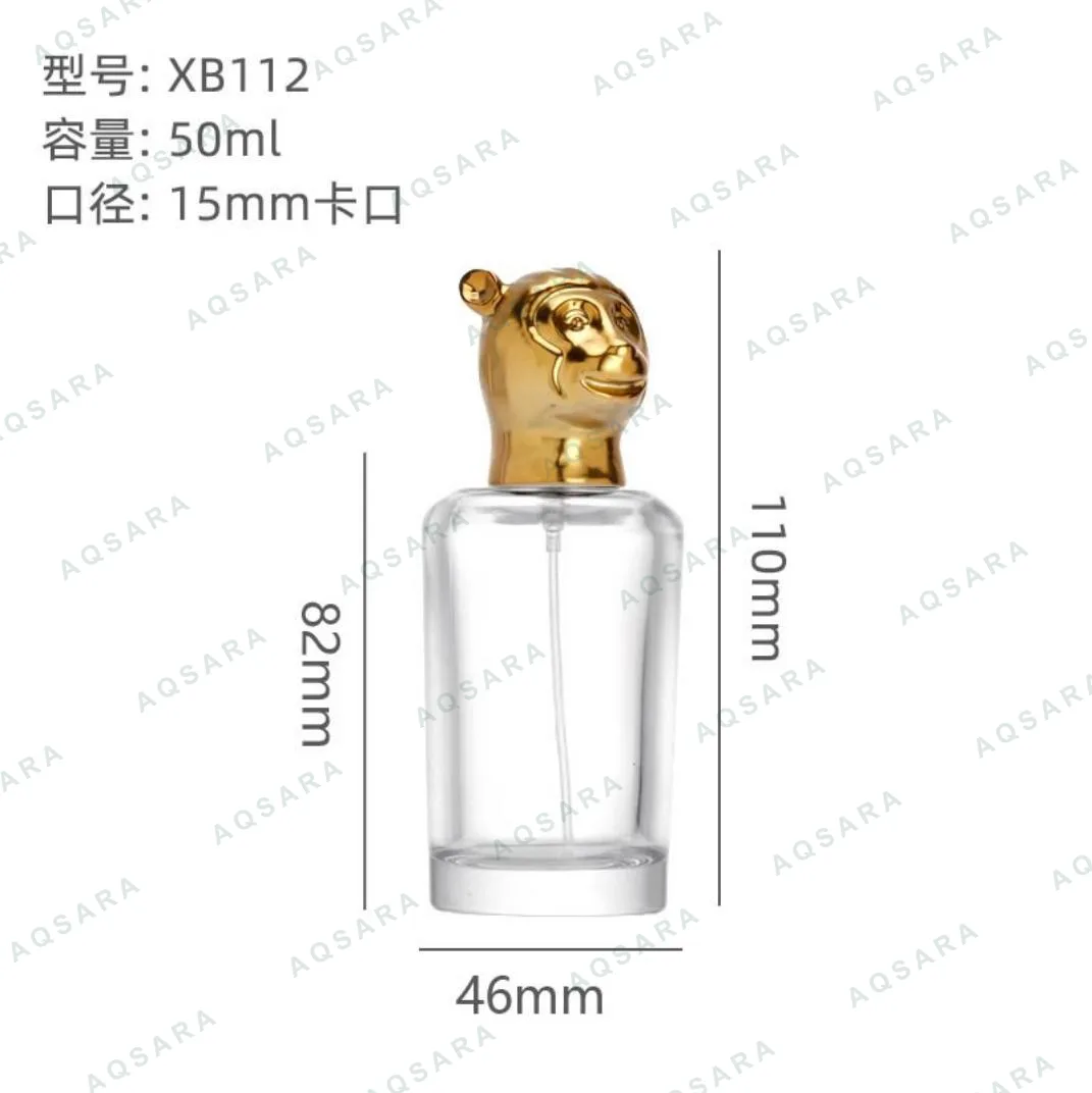 Botol Parfum kaca leher 15 mm — XB112 monkey