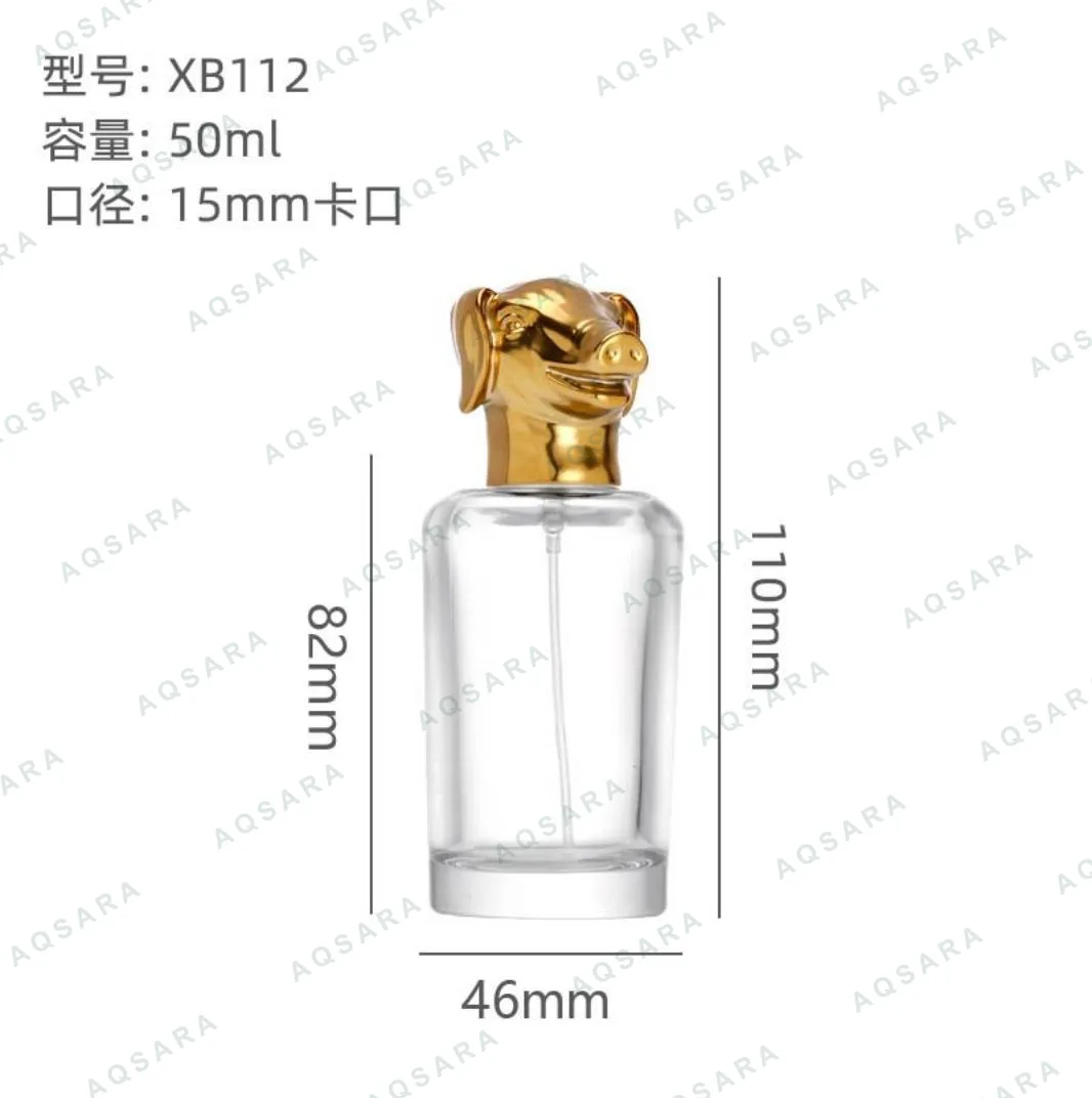 Botol Parfum kaca leher 15 mm — XB112 pig
