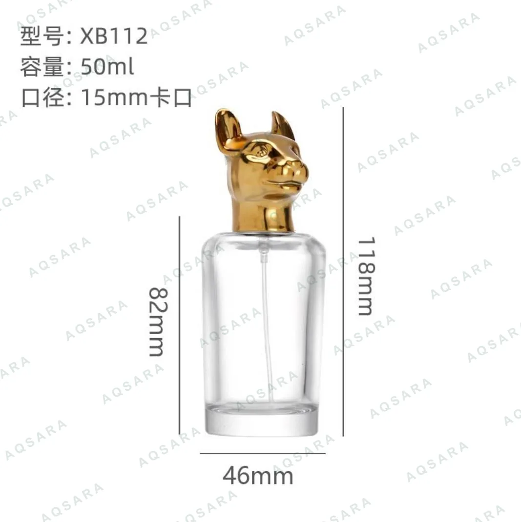 Botol Parfum kaca 50 ml leher 15 mm — XB112 rabbit