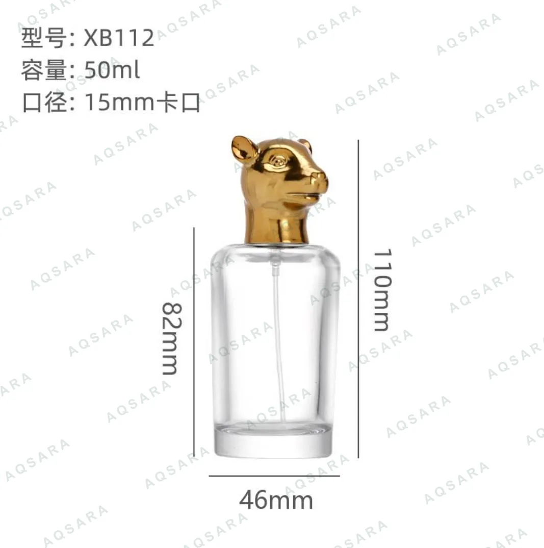 Botol Parfum kaca 50 ml leher 15 mm — XB112S rat