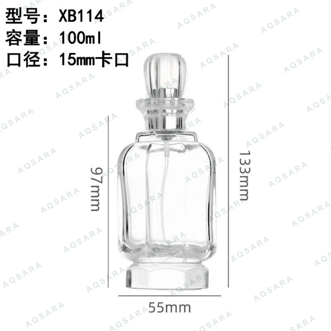 Botol Parfum kaca 100 ml leher 15 mm — XB114