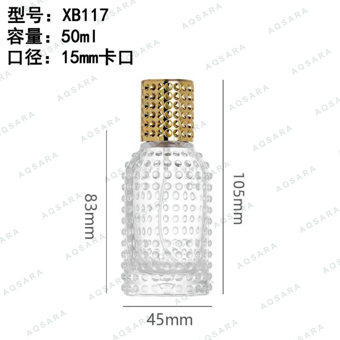 Botol Parfum kaca 50 ml leher 15 mm — XB117
