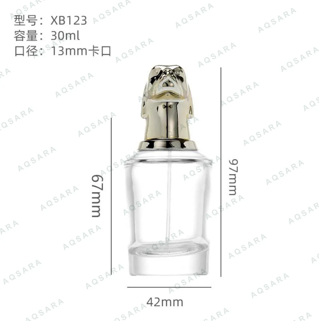 Botol Parfum kaca 30 ml leher 13 mm — XB123 dog