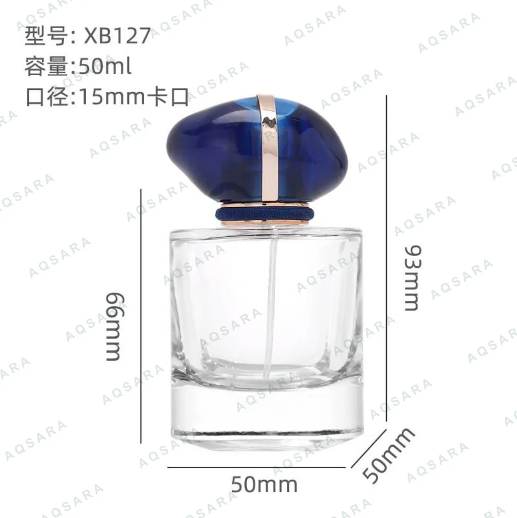Botol Parfum kaca 50 ml leher 15 mm — XB127