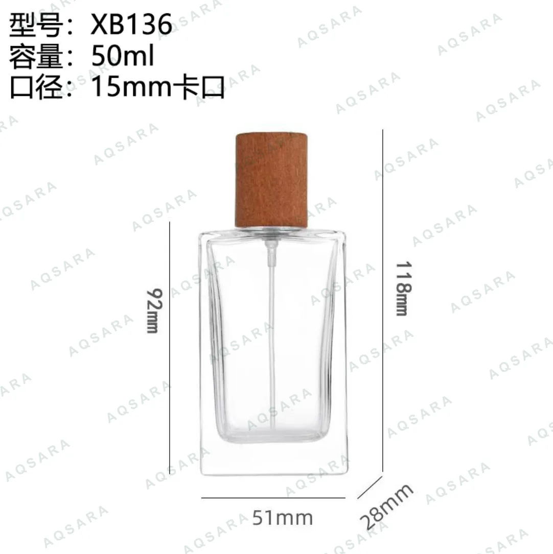 Botol Parfum kaca 50 ml leher 15 mm — XB136