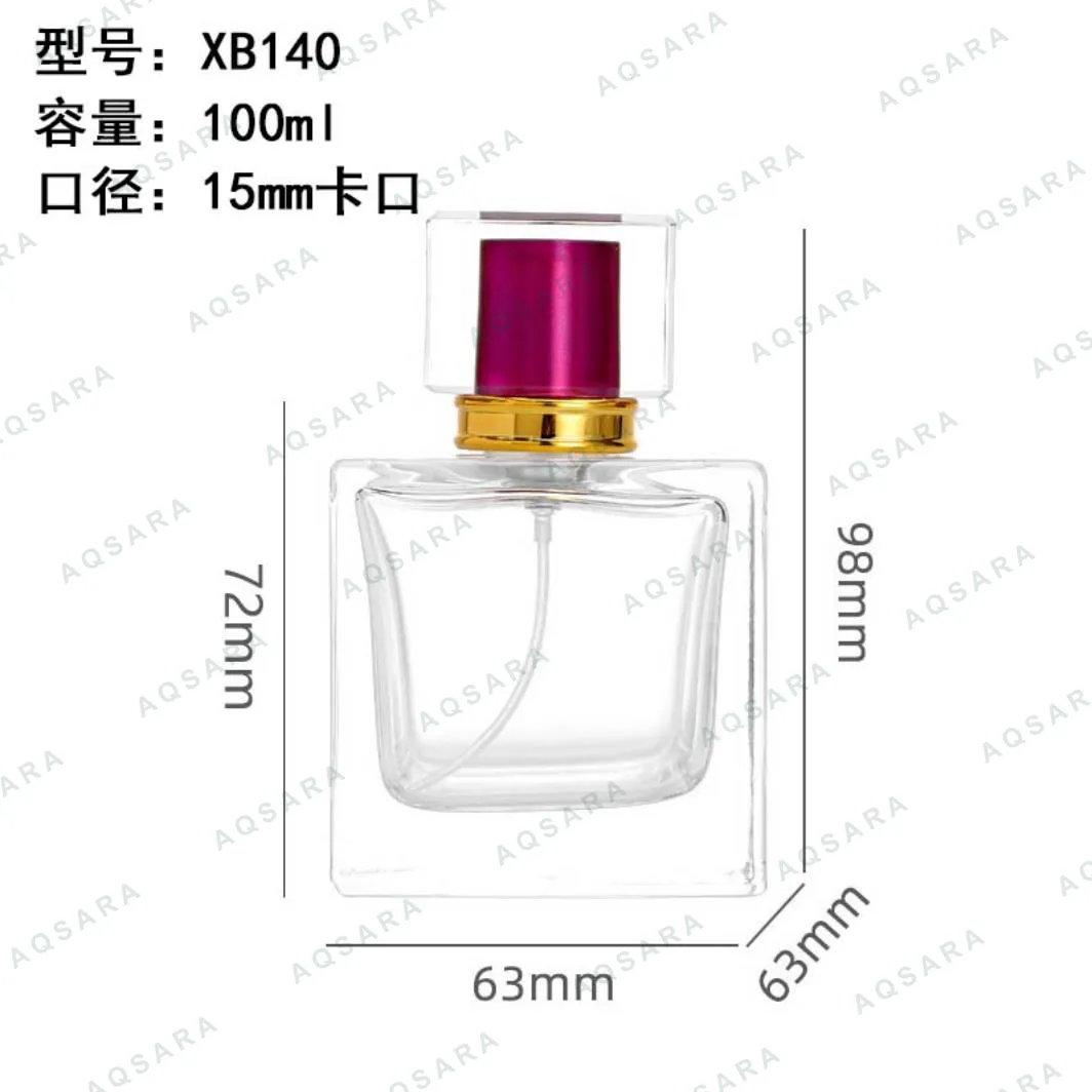 Botol Parfum kaca 100 ml leher 15 mm — XB140