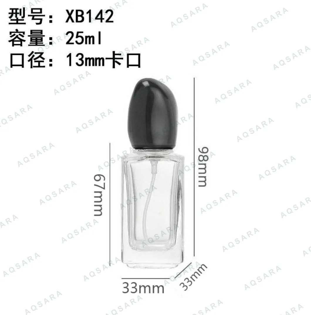 Botol Parfum kaca 25 ml leher 13 mm — XB142