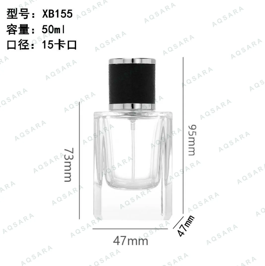 Botol Parfum kaca 50 ml leher 15 mm — XB155