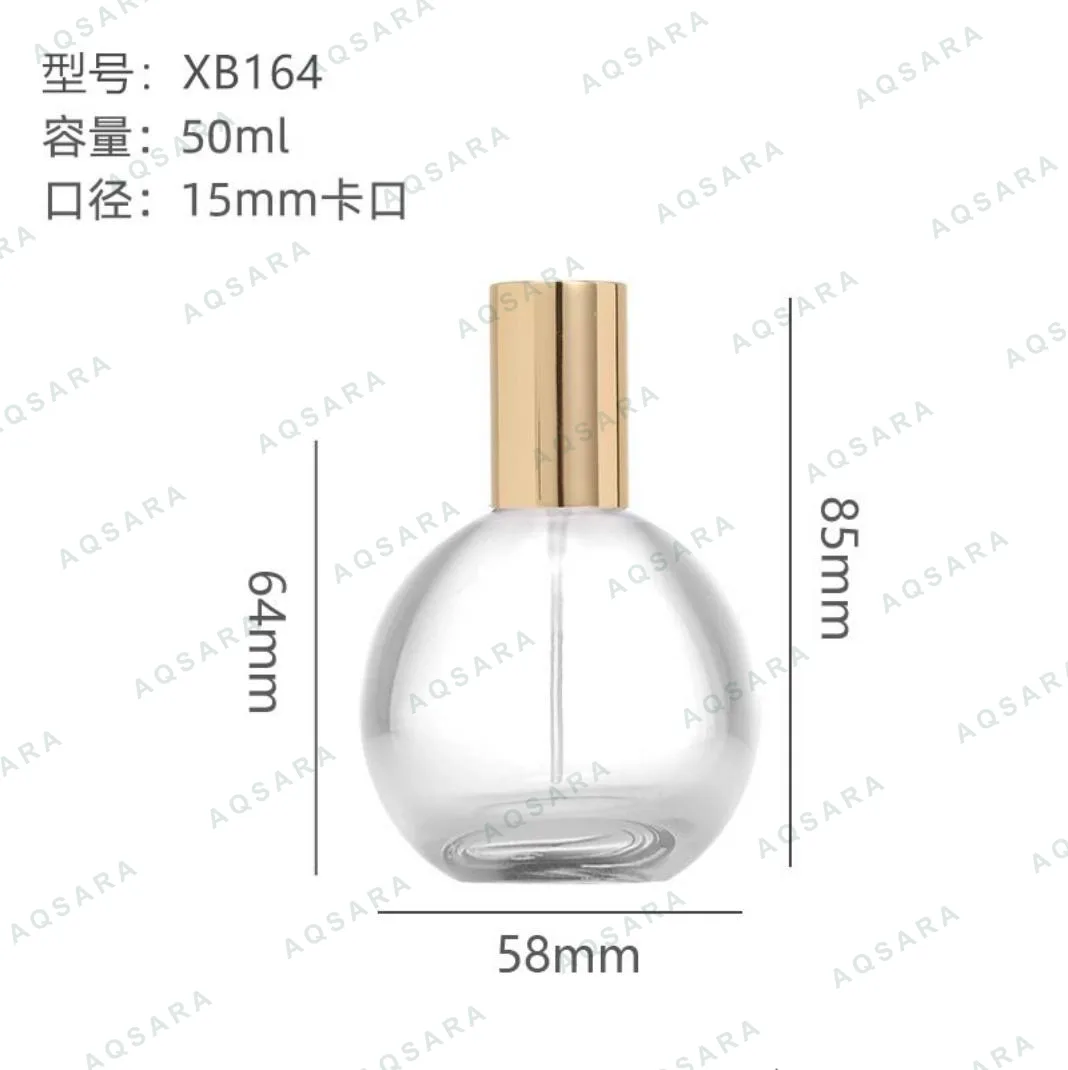 Botol Parfum kaca 50 ml leher 15 mm — XB164